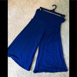 Royal blue women’s culottes